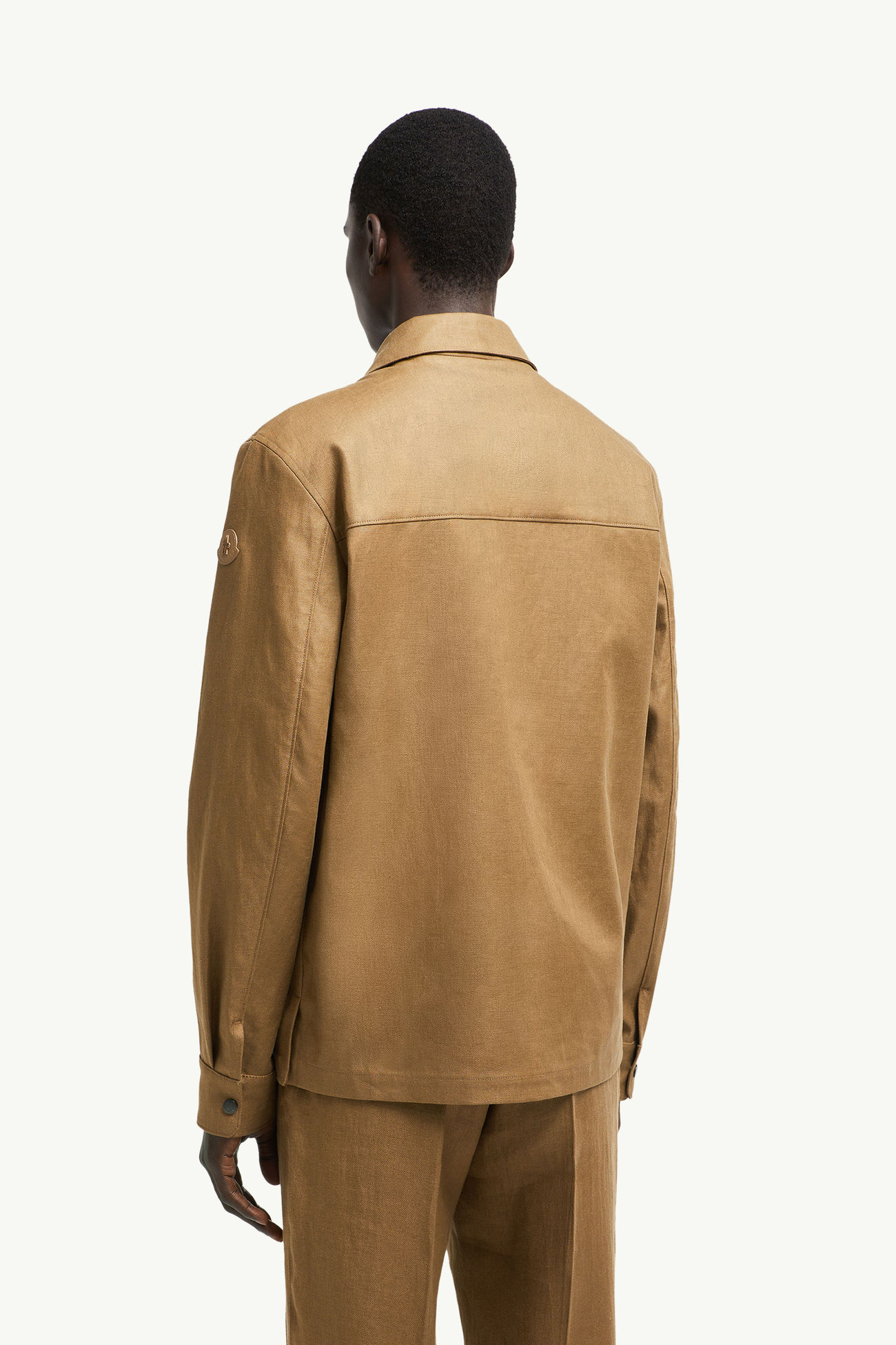 Callaqui亞麻恤衫式外套 男士 啡色 Moncler 4