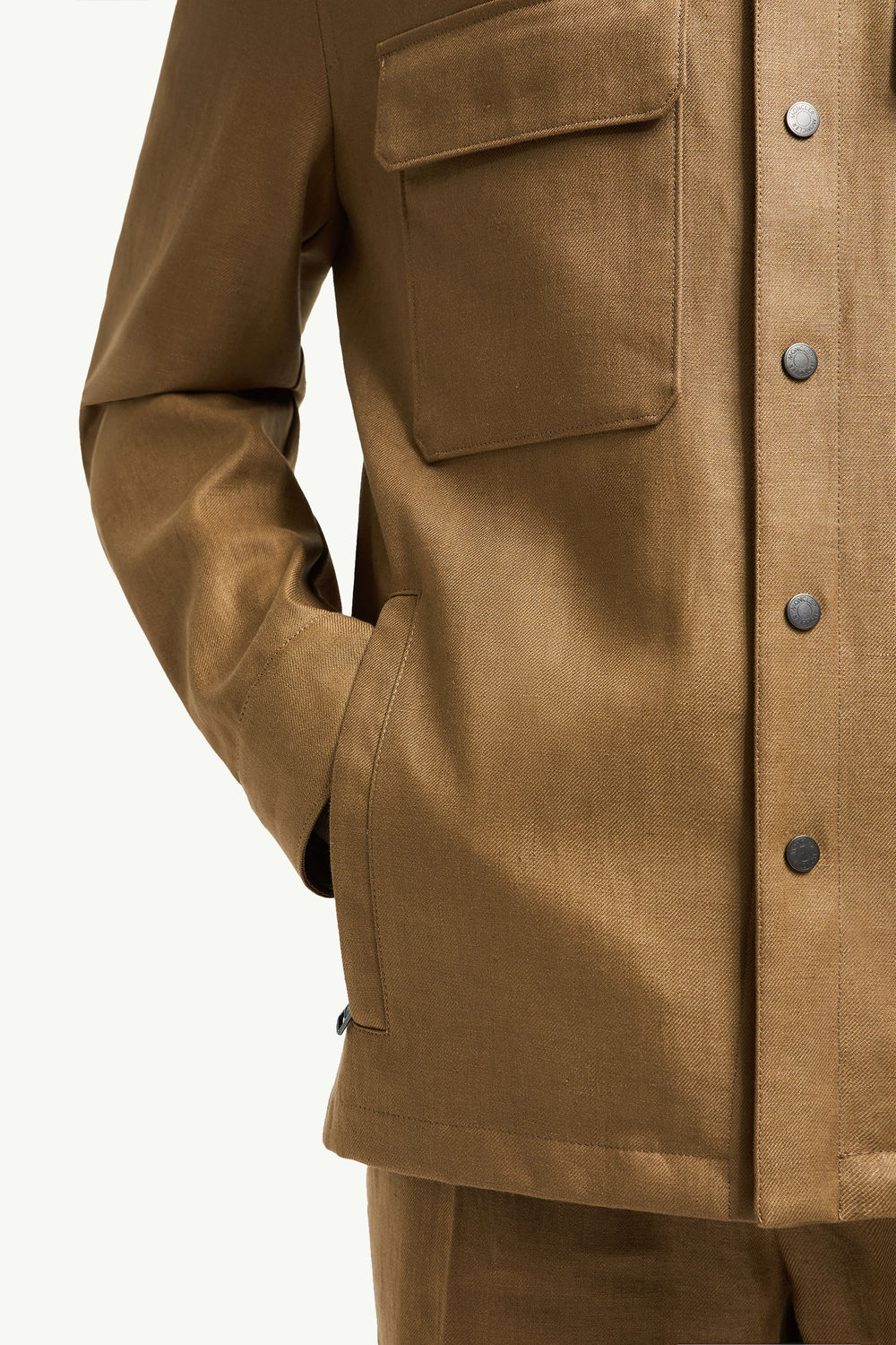 Surchemise Callaqui en lin Hommes Marron Moncler 7
