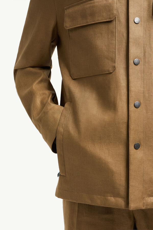 Surchemise Callaqui en lin Hommes Marron Moncler 7