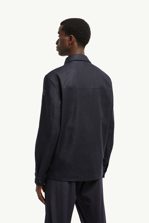 Surchemise Callaqui en lin Hommes Bleu foncé Moncler 4