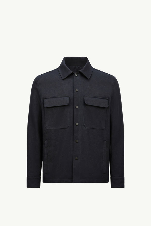 Surchemise Callaqui en lin Hommes Bleu foncé Moncler 2