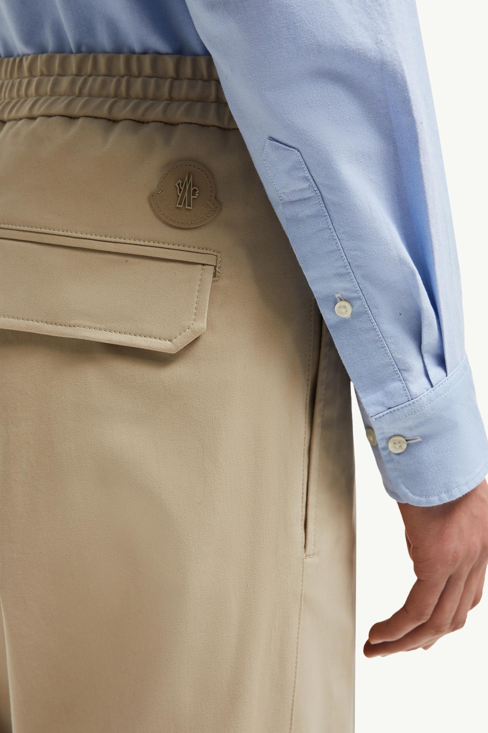 Cotton Jogging Trousers Men Beige Moncler 1