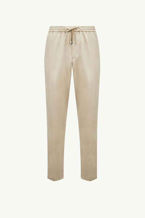 Cotton Jogging Trousers Men Beige Moncler 2
