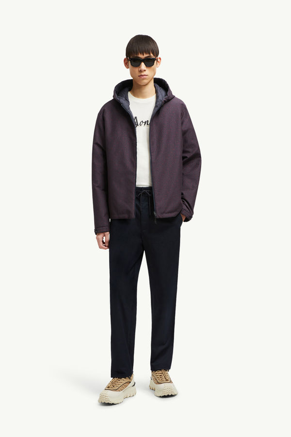 Cotton Gabardine Chinos Men Navy Blue Moncler 0