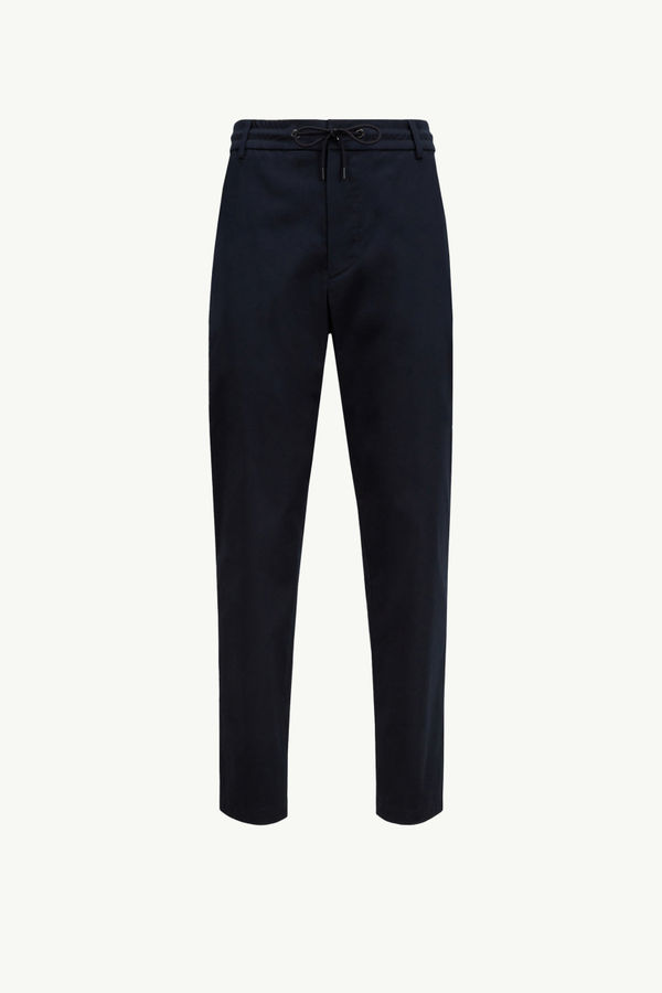 Cotton Gabardine Chinos Men Navy Blue Moncler 2
