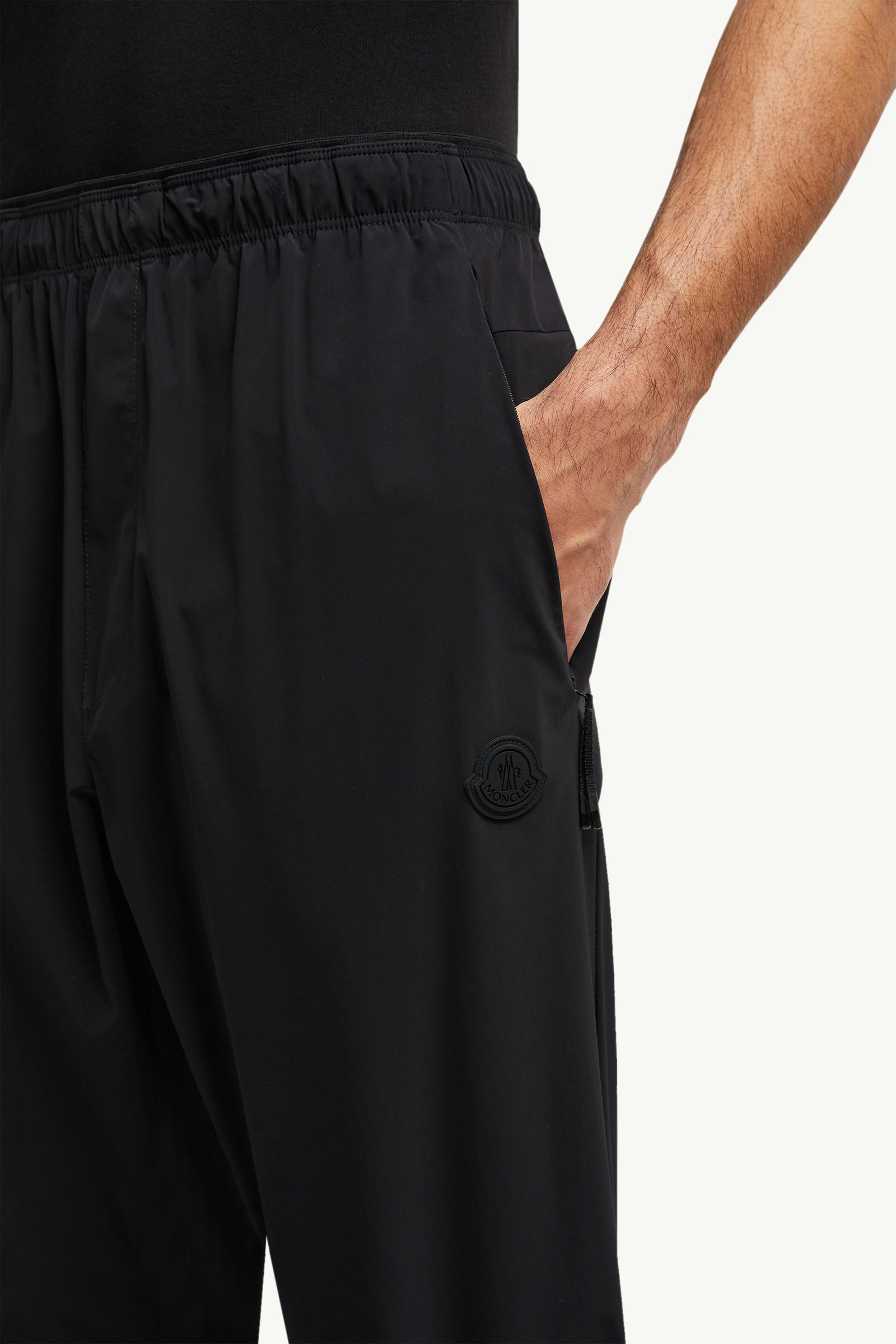 Jogginghose mit Logoaufnäher Herren Schwarz Moncler 1