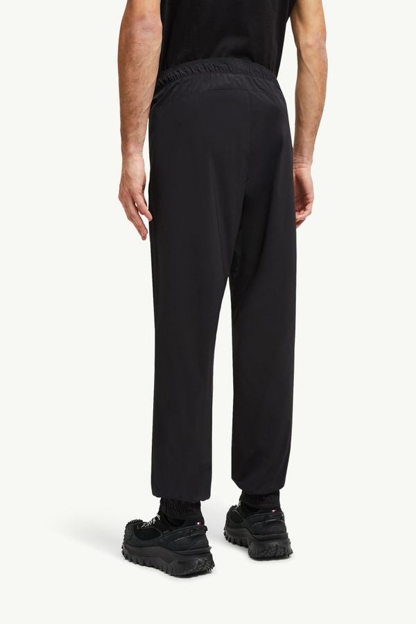 Pantalones deportivos con parche con logotipo Hombre Negro Moncler 4