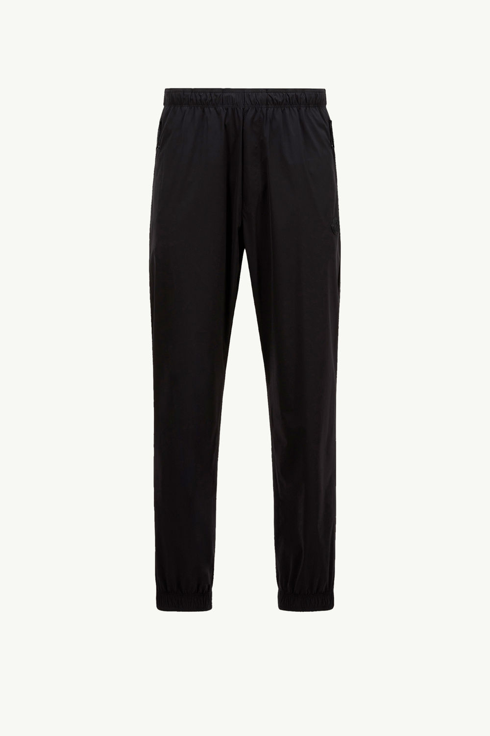 Logo Patch Jogging Trousers Men Black Moncler 2