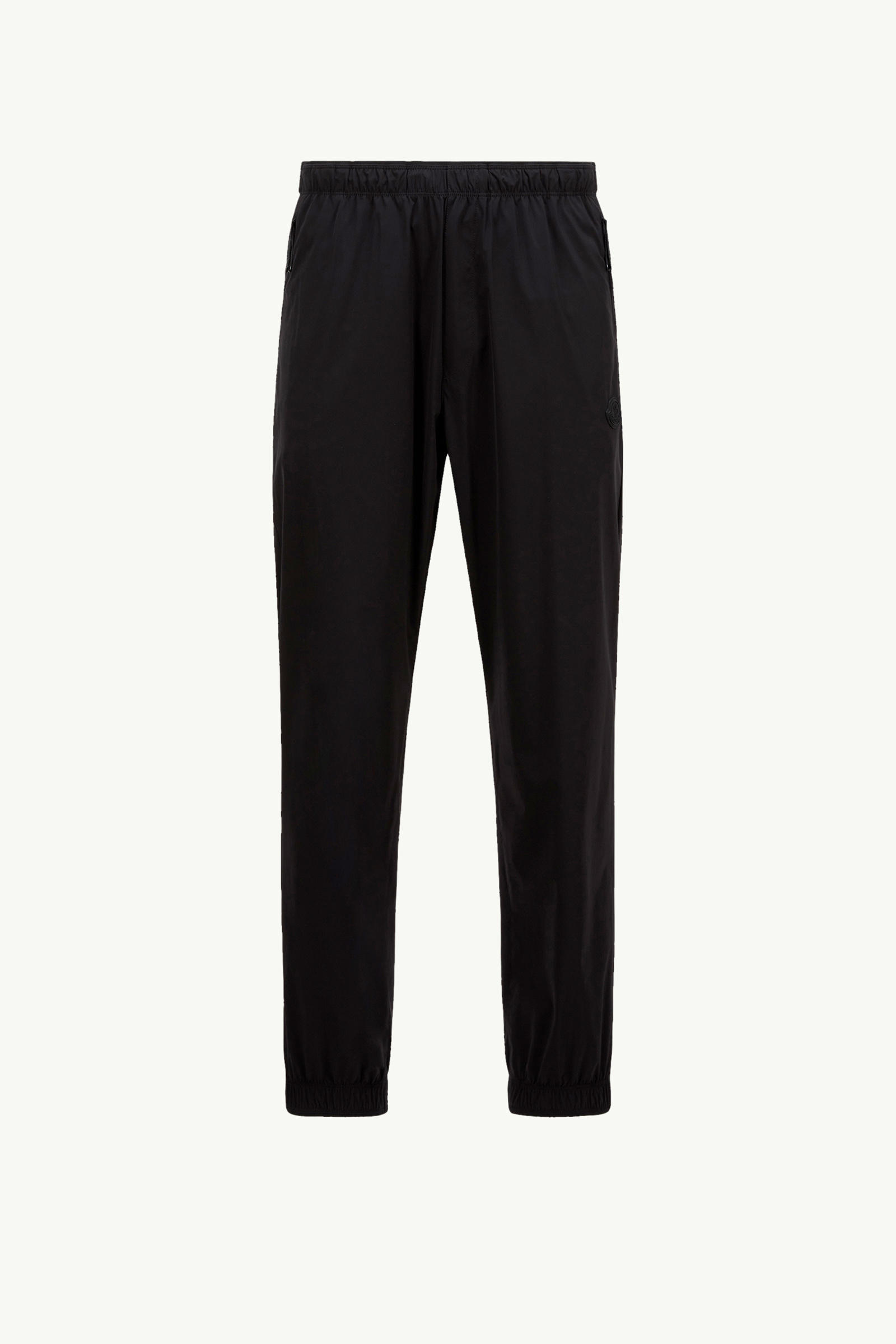 Logo Patch Jogging Trousers Men Black Moncler 2