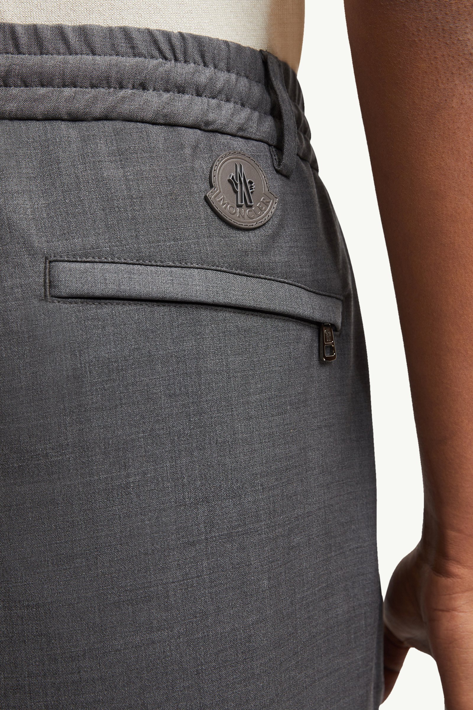 Jogginghose aus Wolle Herren Dunkelgrau Moncler 1