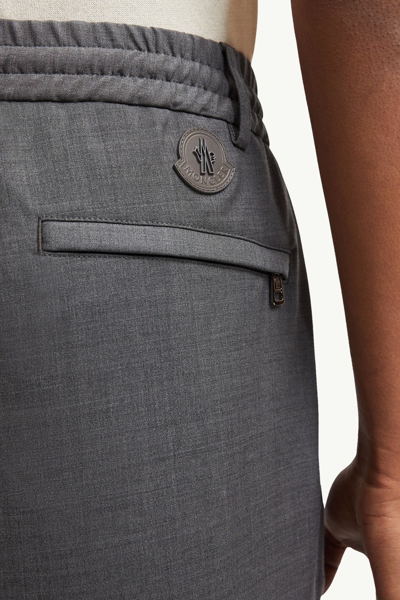 羊毛慢跑褲 男士 深灰色 Moncler 1