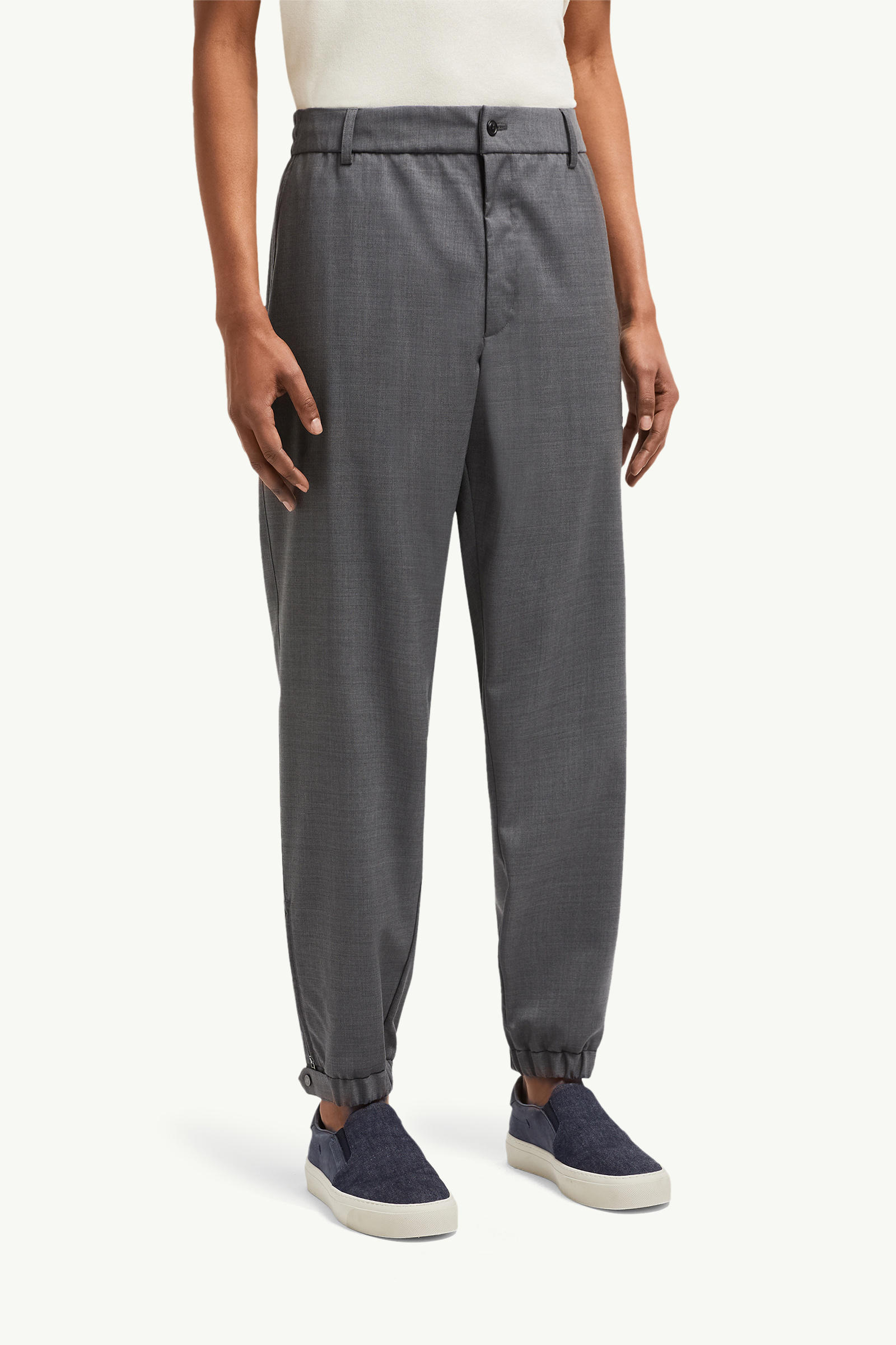 Jogginghose aus Wolle Herren Dunkelgrau Moncler 3