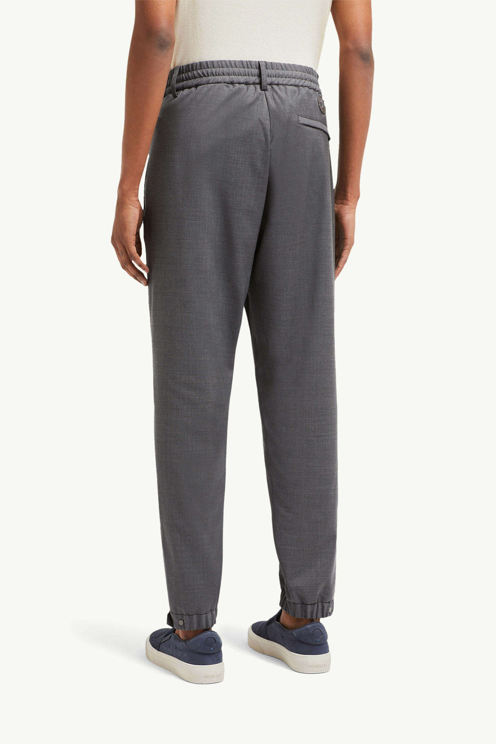 Jogginghose aus Wolle Herren Dunkelgrau Moncler 4