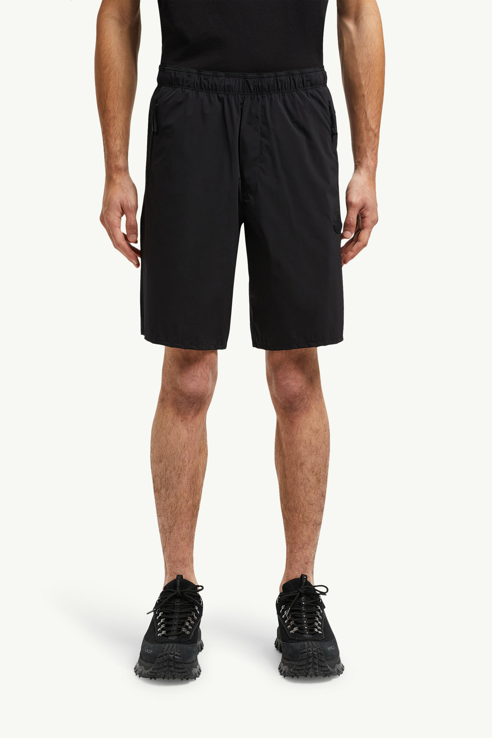 Short à empiècement logo Hommes Noir Moncler 3