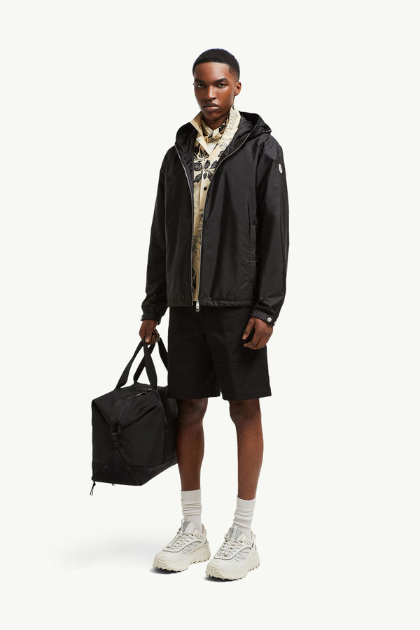 Bermuda en coton Hommes Noir Moncler 0