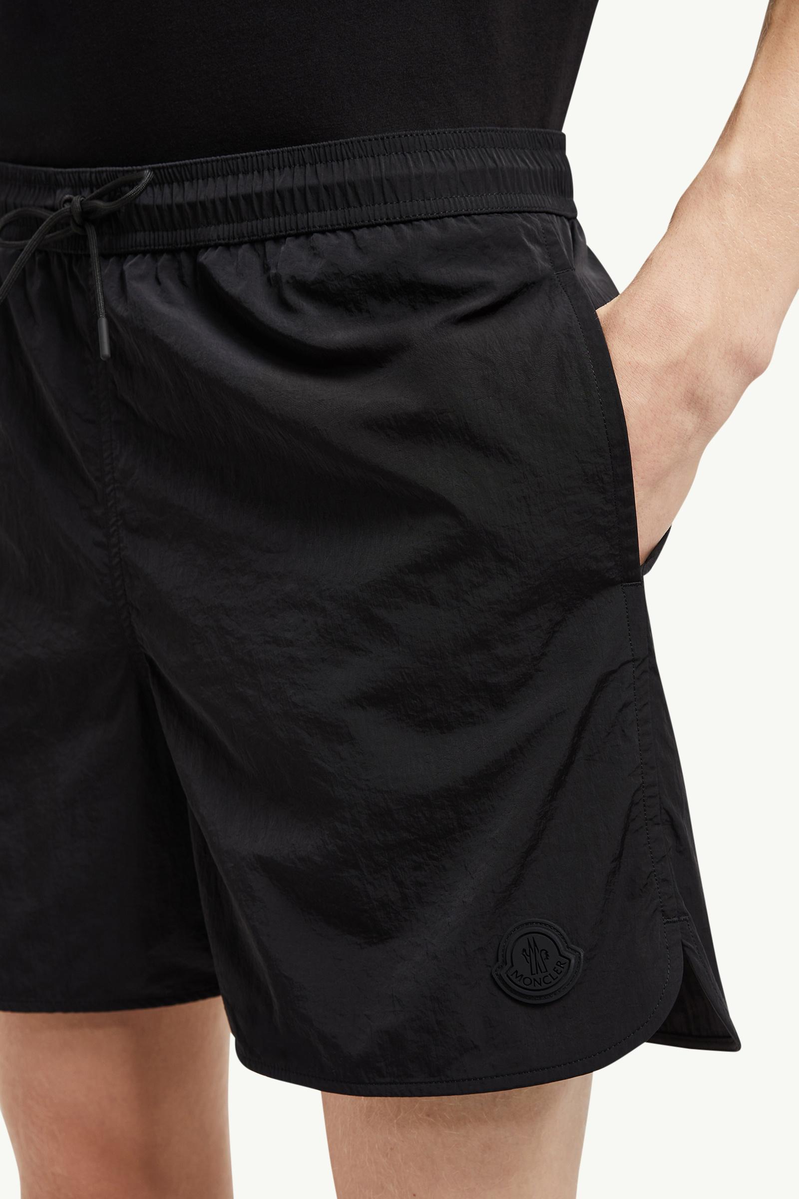 Crinkled Swim Shorts Men Black Moncler 1