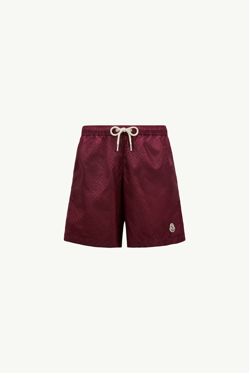 Monogram Jacquard Swim Shorts Men Burgundy Moncler 2