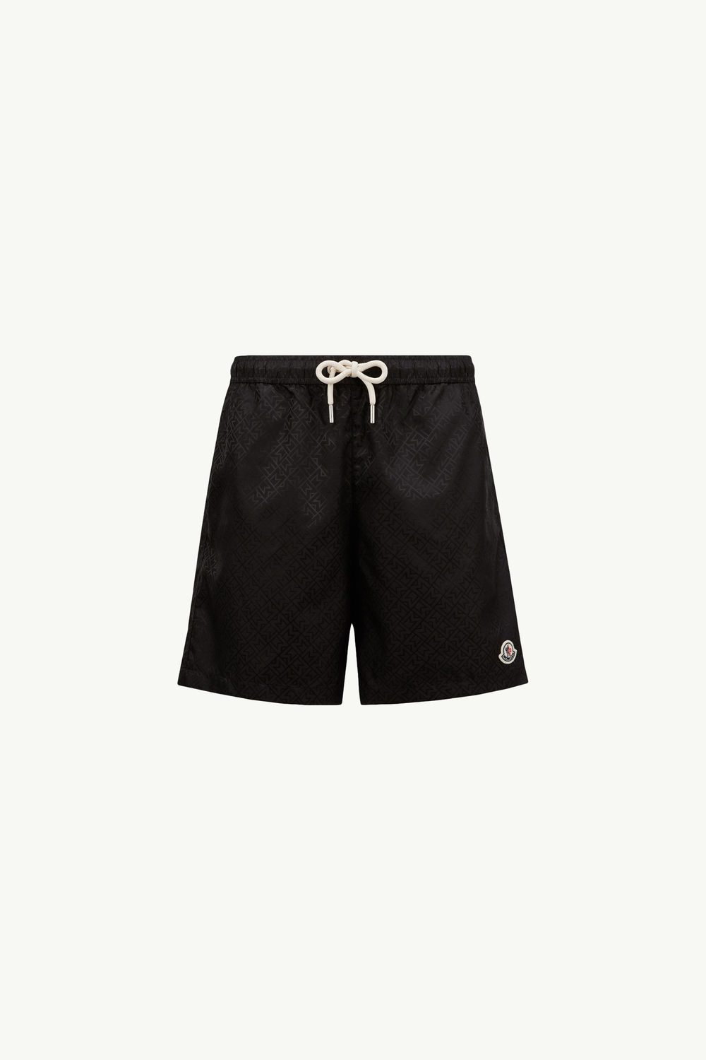 Monogram Jacquard Swim Shorts Men Black Moncler 2