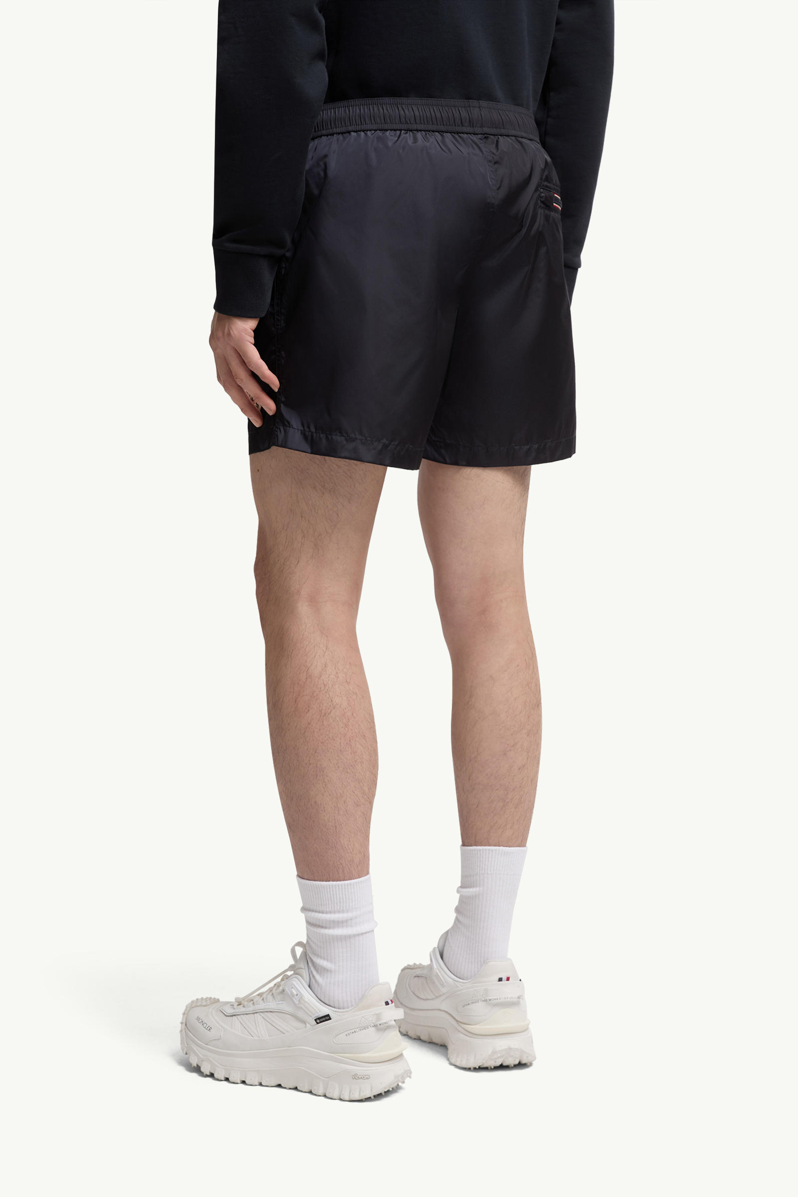 Logo Patch Swim Shorts Men Night Blue Moncler 4