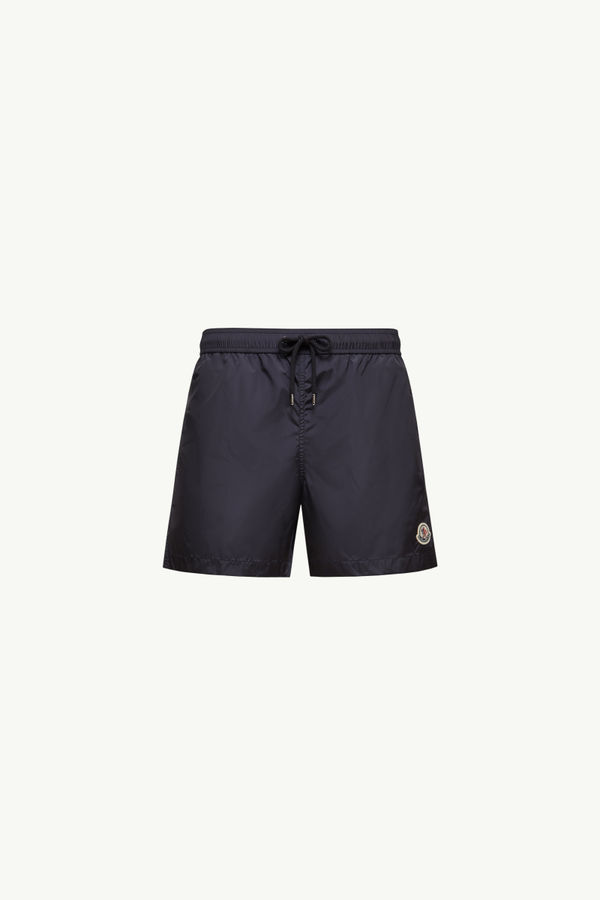 Bañador con parche con logotipo Hombre Azul Noche Moncler 2