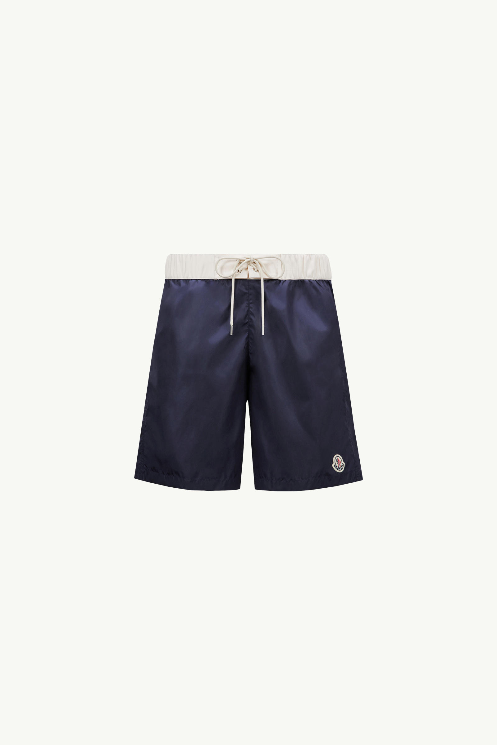 Logo Patch Swim Shorts Men Navy Blue Moncler 2