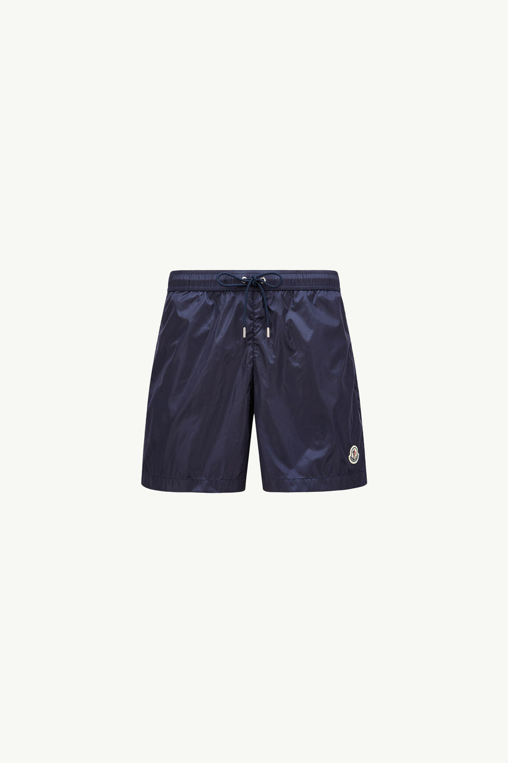 Logo Patch Swim Shorts Men Navy Blue Moncler 2