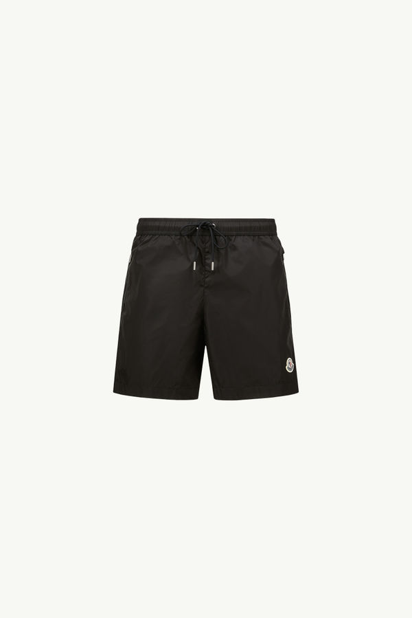 Logo Patch Swim Shorts Men Black Moncler 2