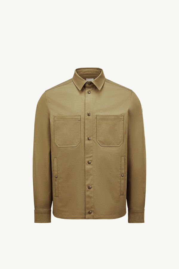 Surchemise en gabardine de coton Hommes Vert Olive Moncler 2
