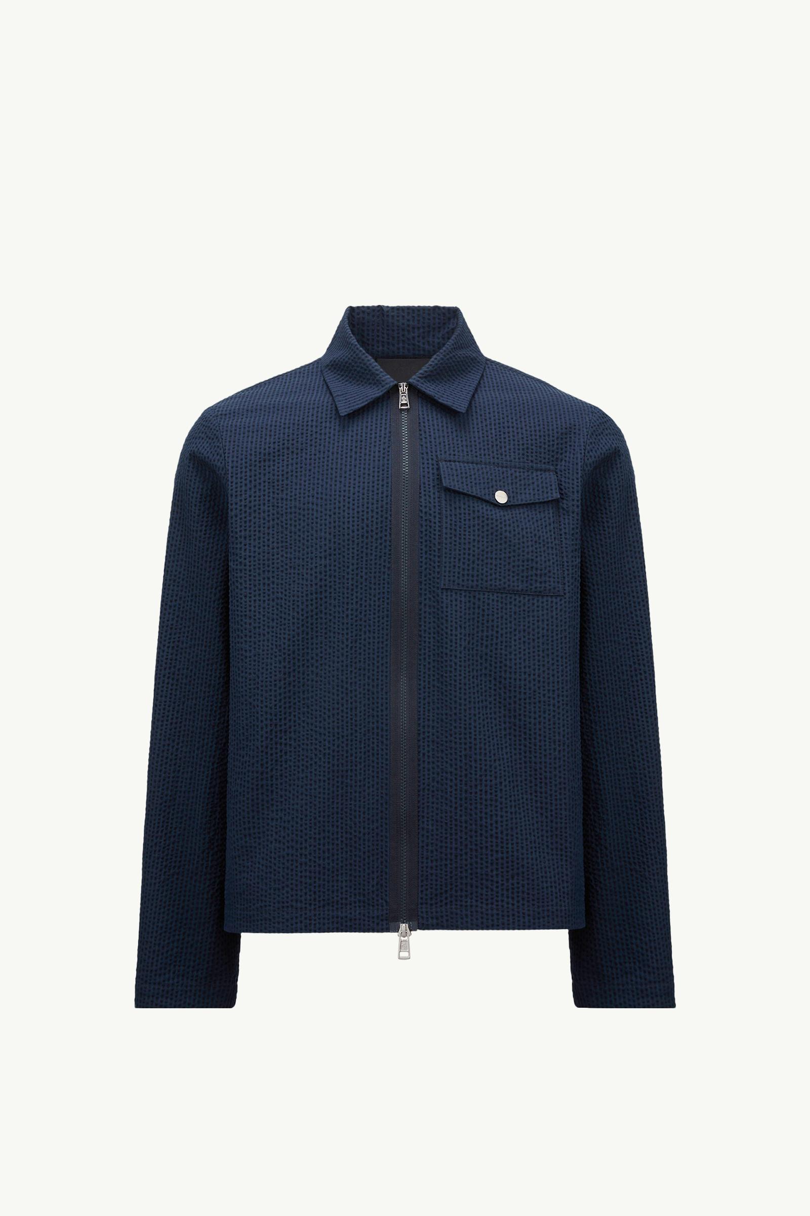 Denim Blue Denim Long Sleeve Zip-Up Shirt - Shirts for Men
