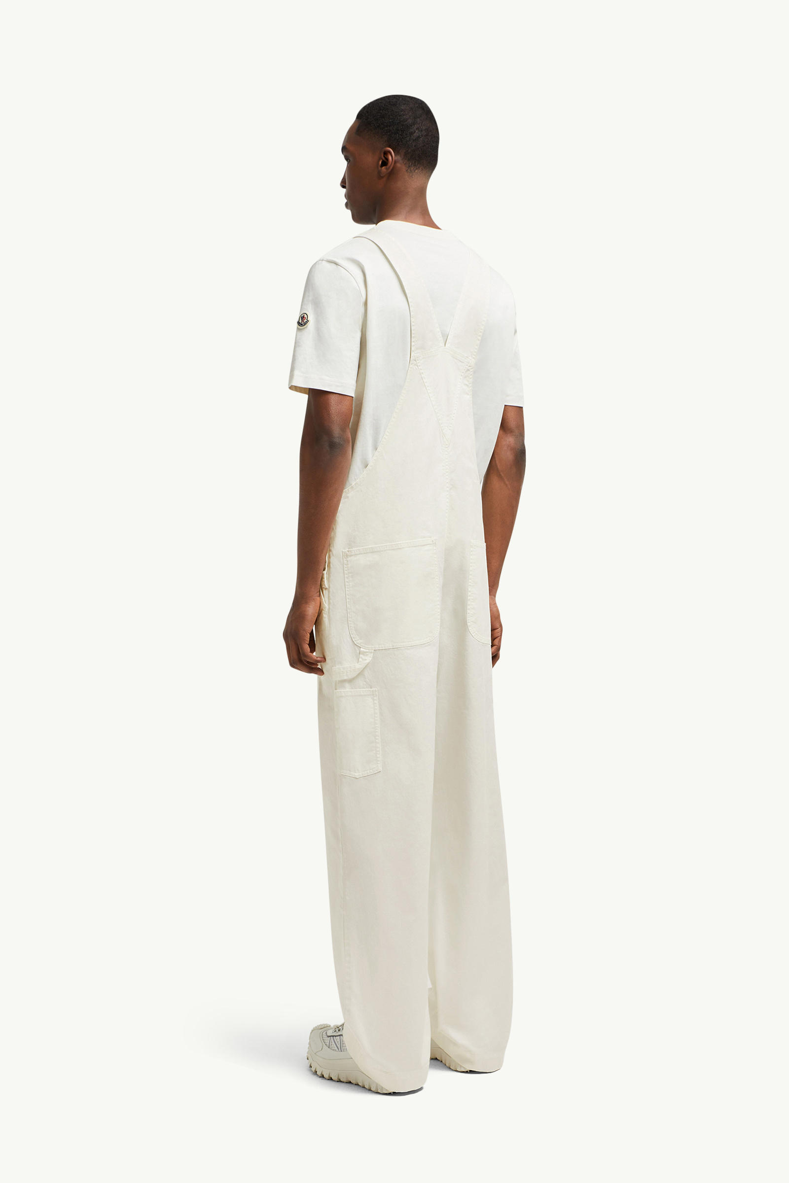 Cotton Gabardine Overalls White Moncler 4