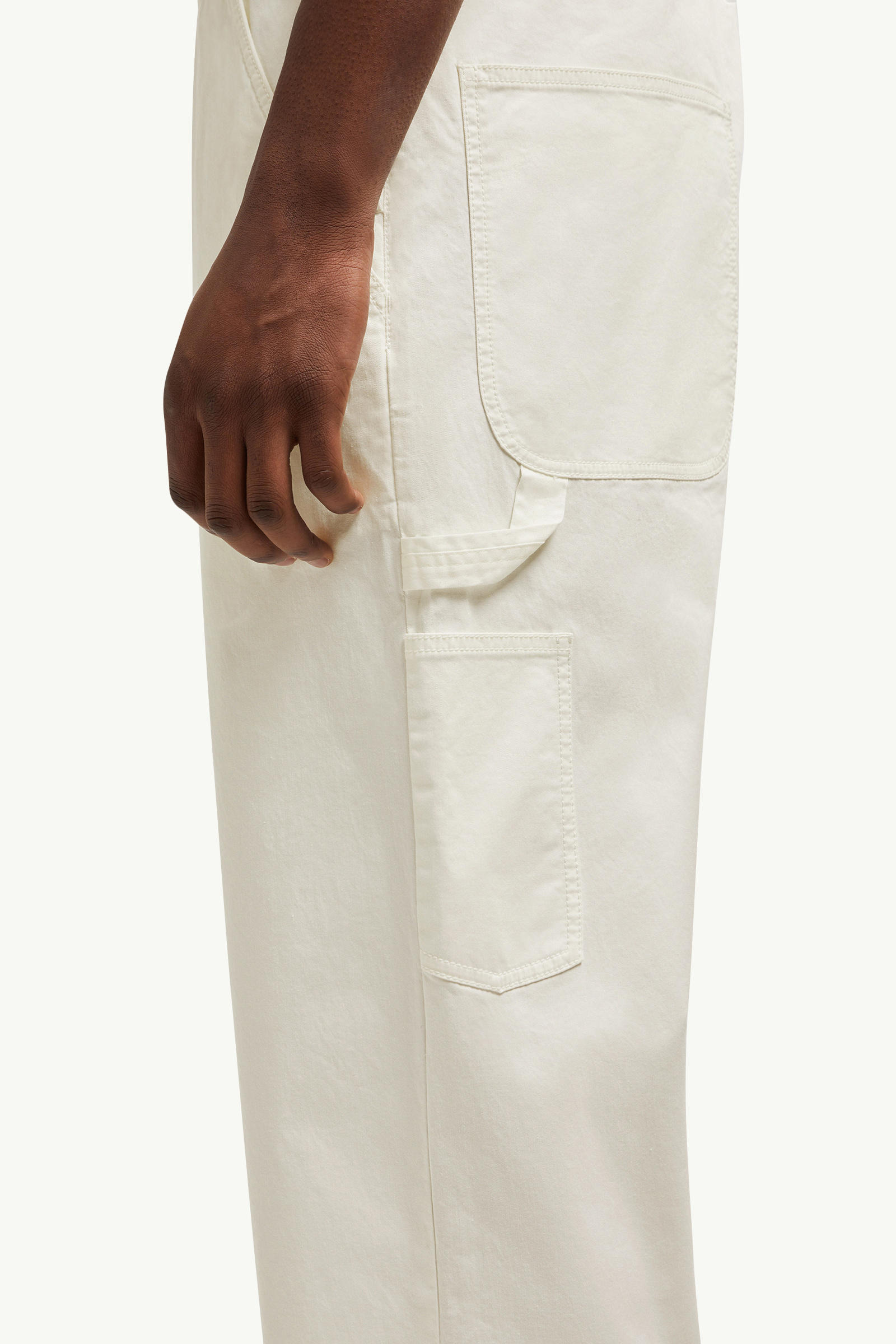 Cotton Gabardine Overalls White Moncler 7