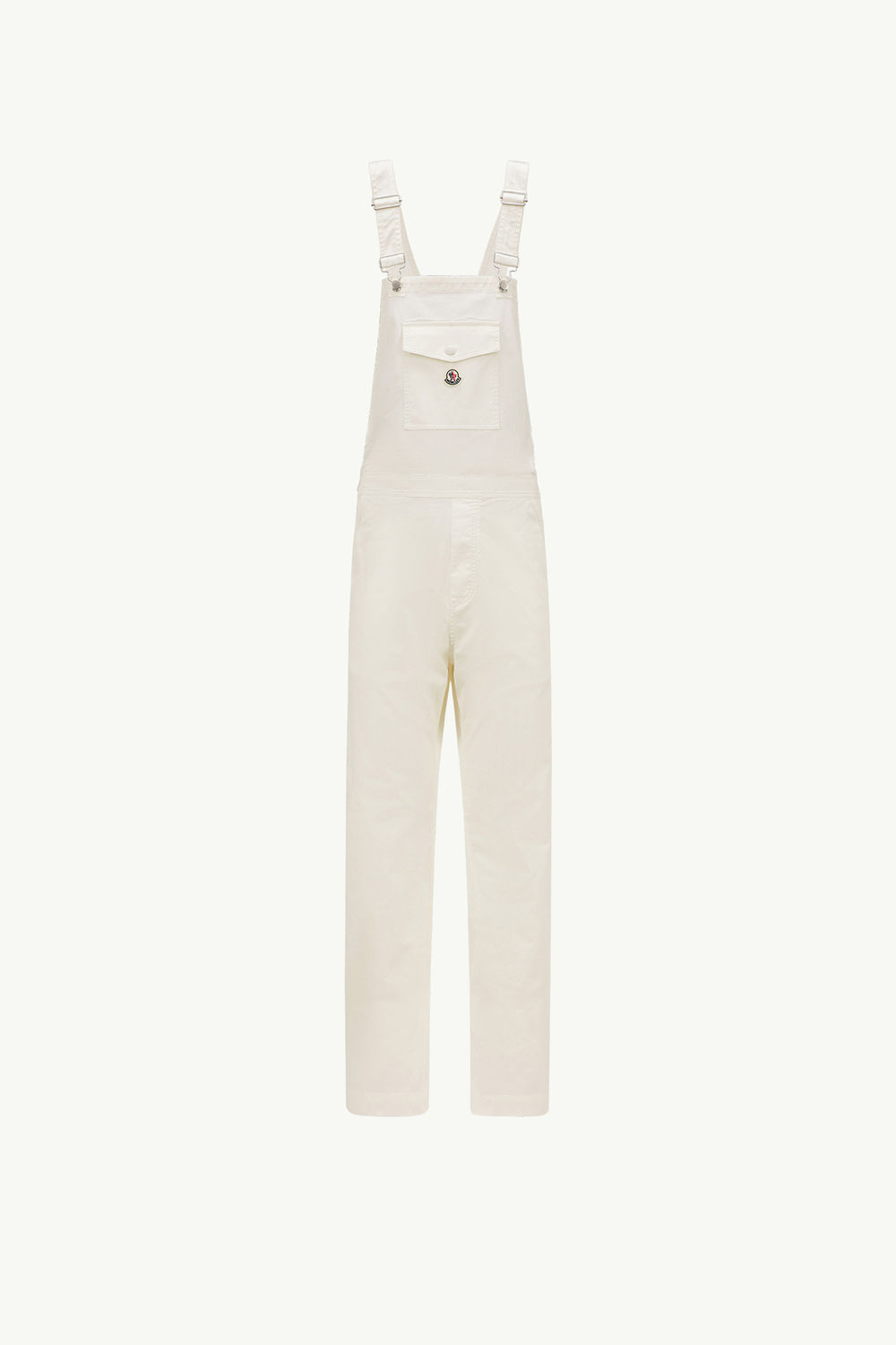 Cotton Gabardine Overalls White Moncler 2