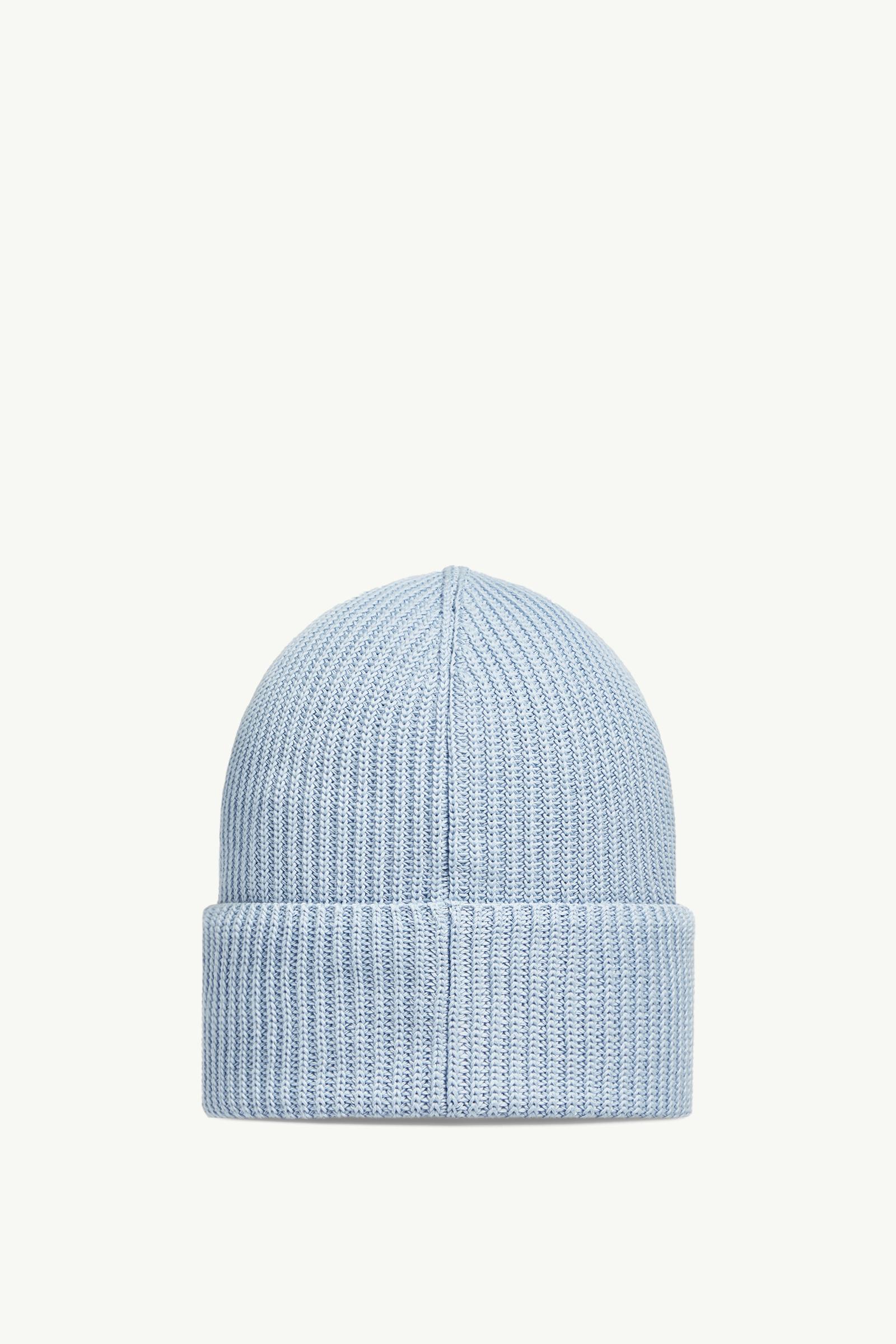 ニットキャップ・ビーニー Moncler White And Blue Wool Hat Moncler Baby Knit Hat – TuesdaysChild.com