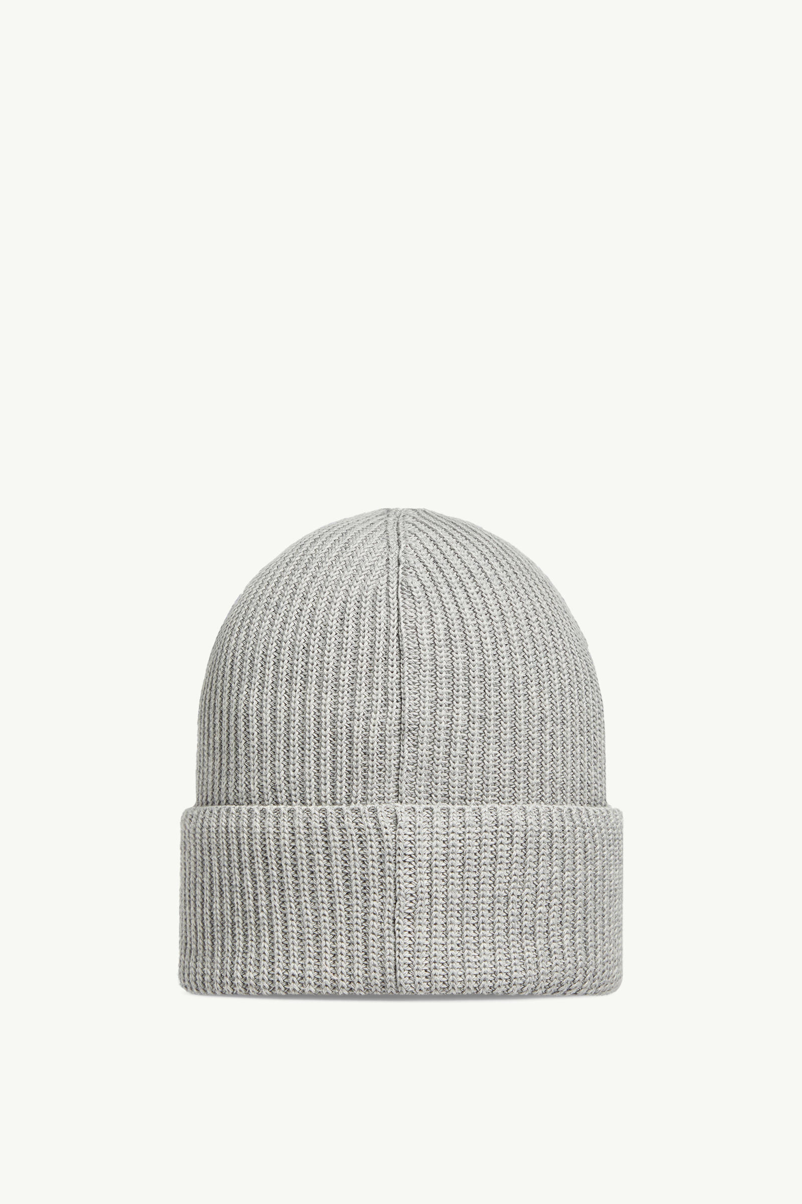 Cotton Beanie Men Gray Moncler 3