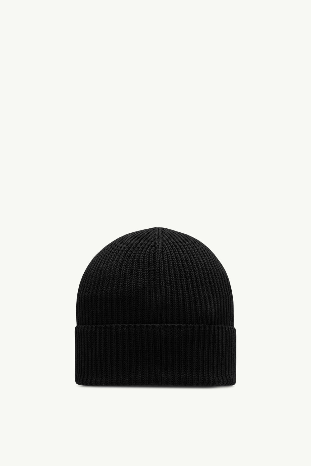 Cotton Beanie Men Black Moncler 3