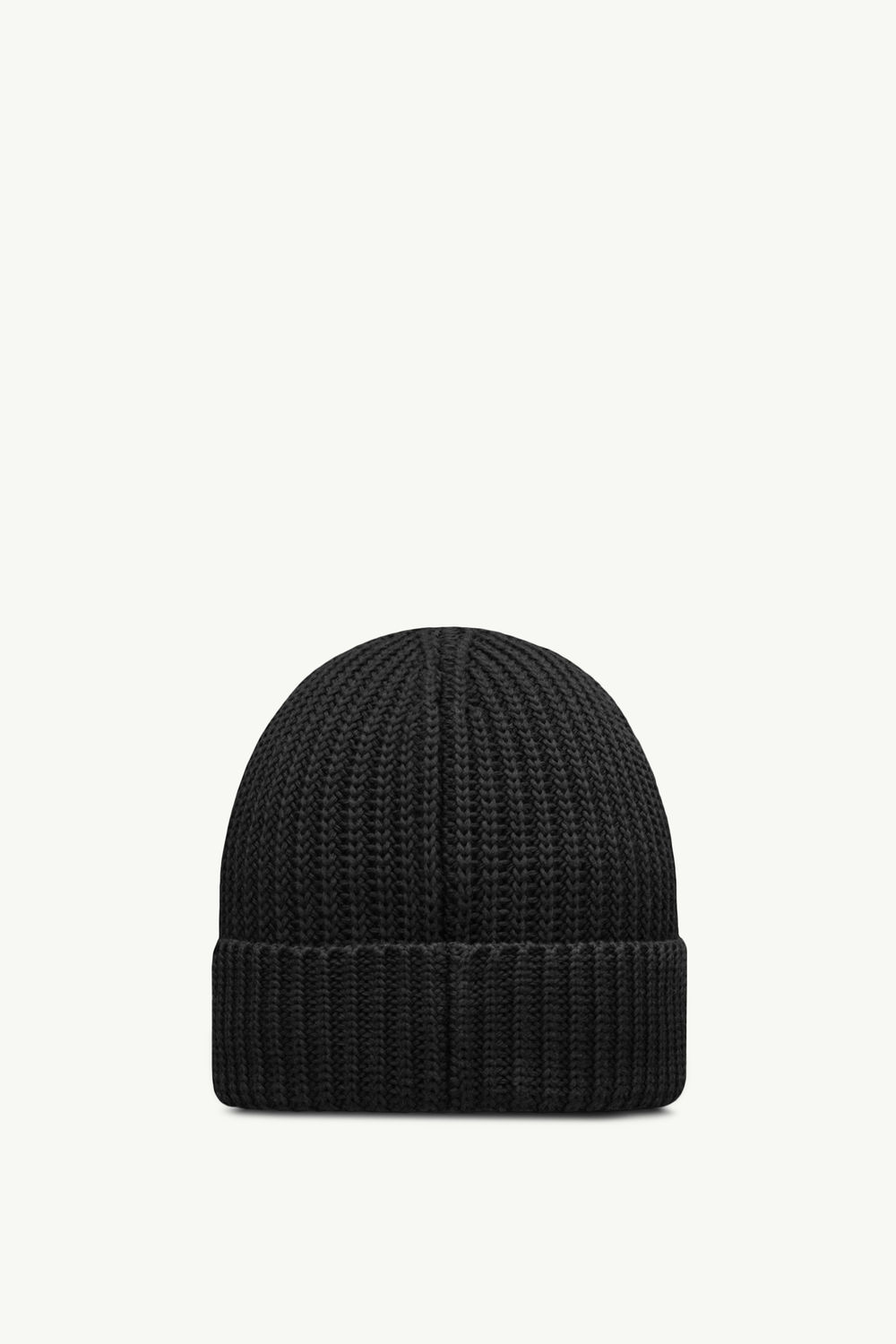 Cotton Beanie Men Black Moncler 3