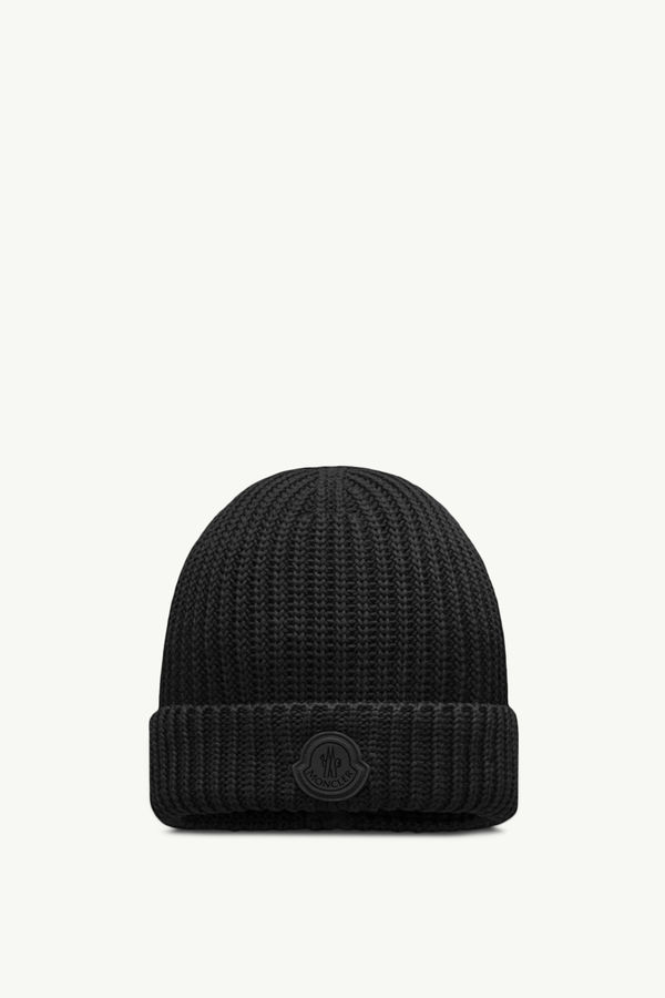 Beanie aus Baumwolle Herren Schwarz Moncler 0