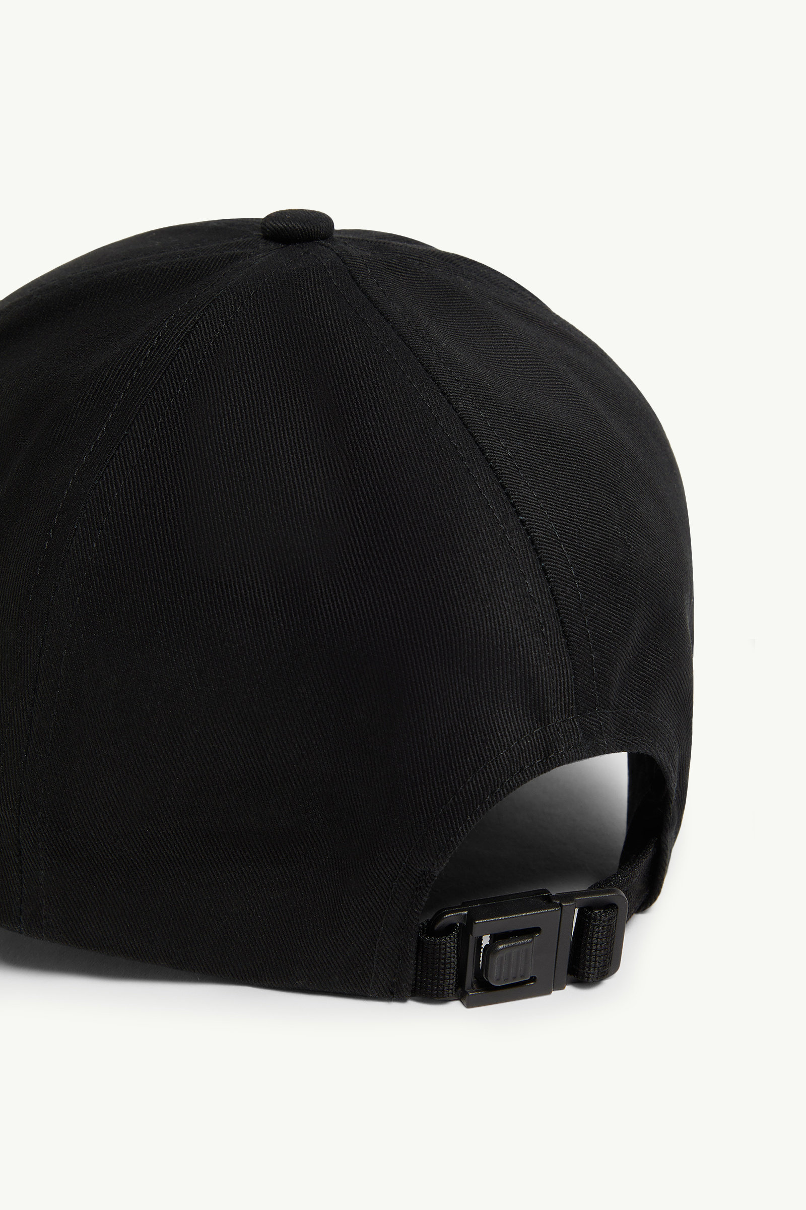 Faded Logo Motif Gabardine Baseball Cap Black Moncler 2