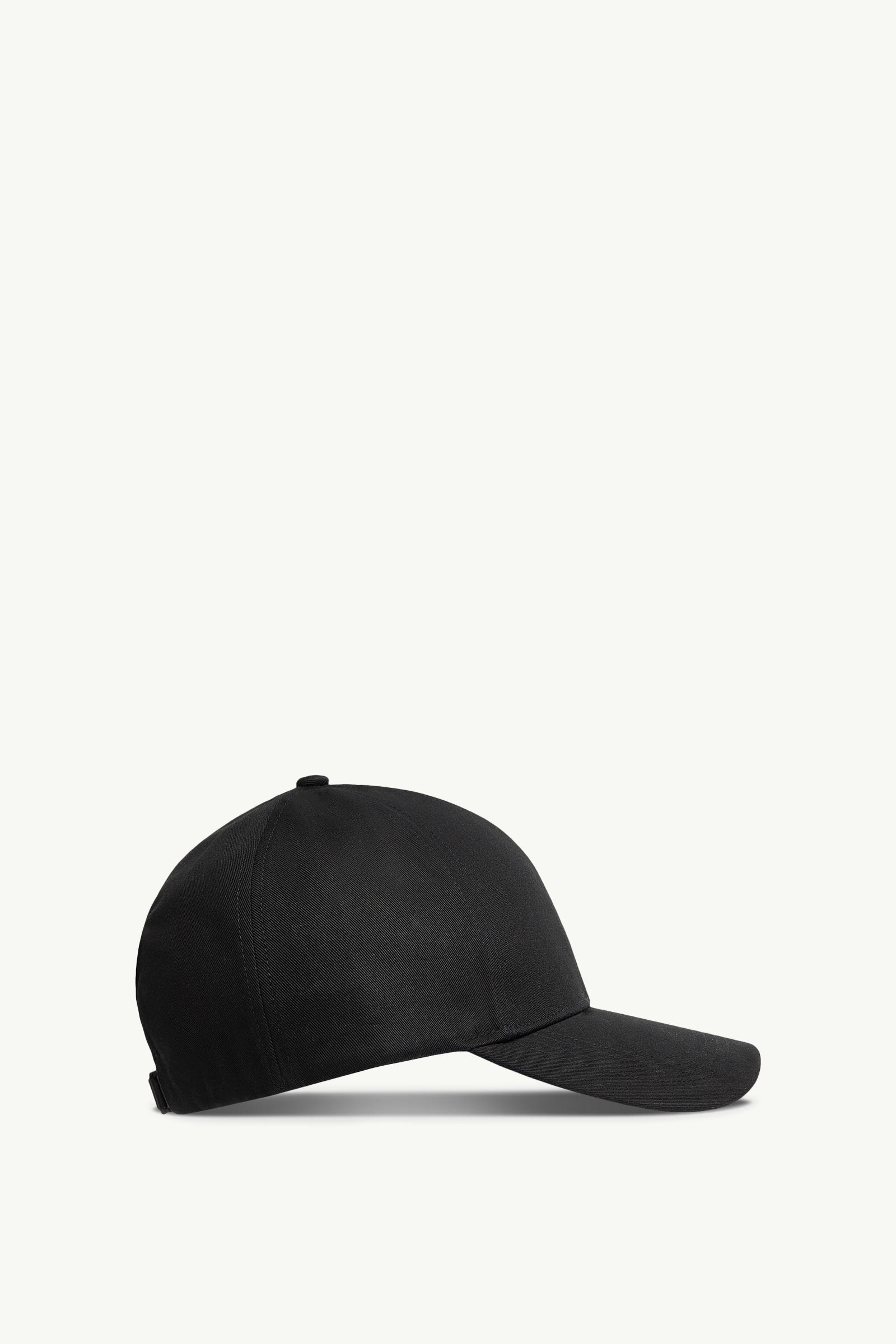 Faded Logo Motif Gabardine Baseball Cap Black Moncler 3