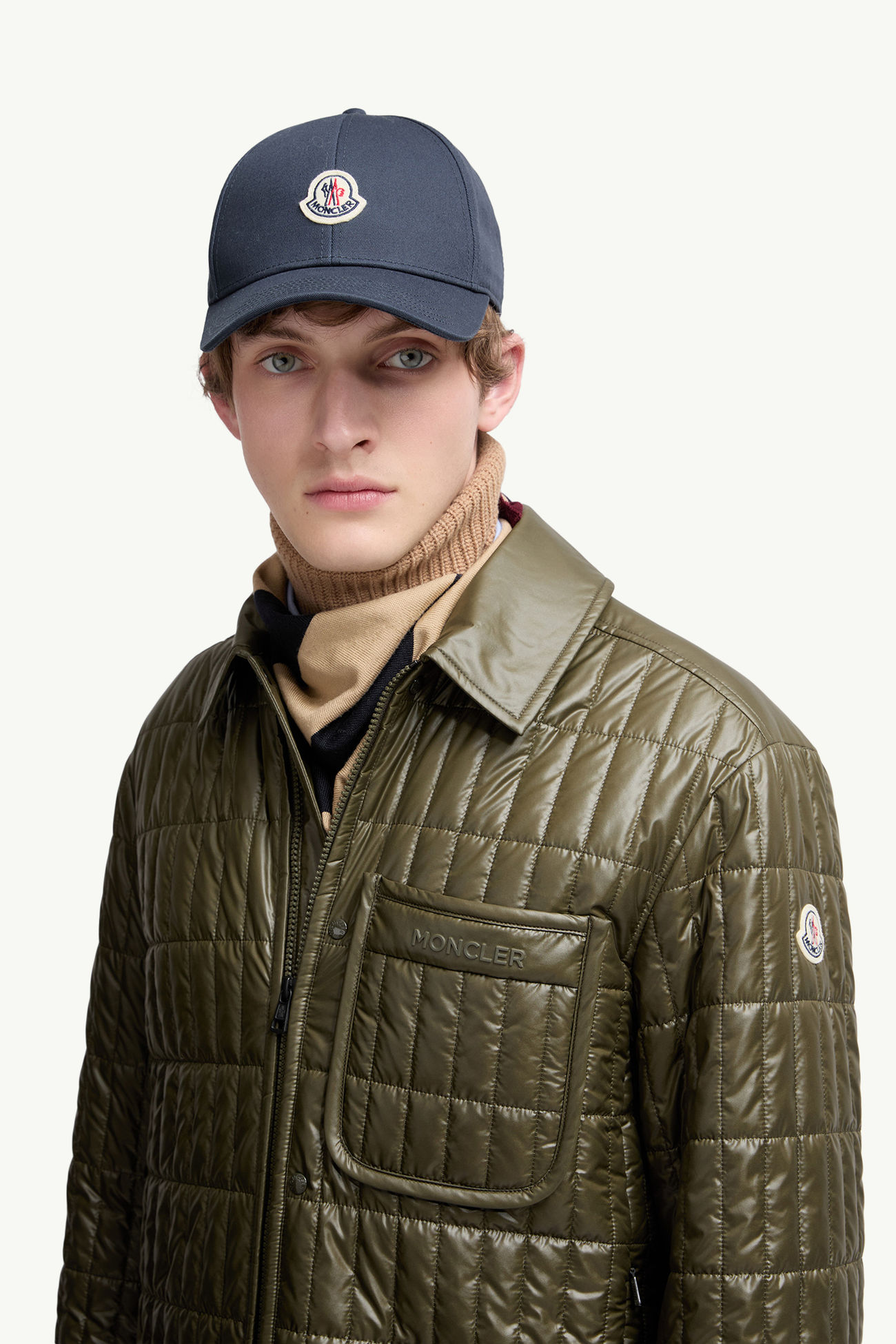 개버딘 야구 캡 모자 남성 네이비 블루 Moncler 1