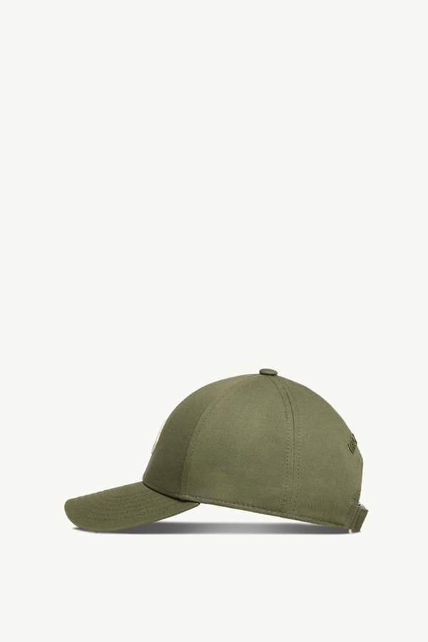Gabardine Baseball Cap Men Olive Green Moncler 2