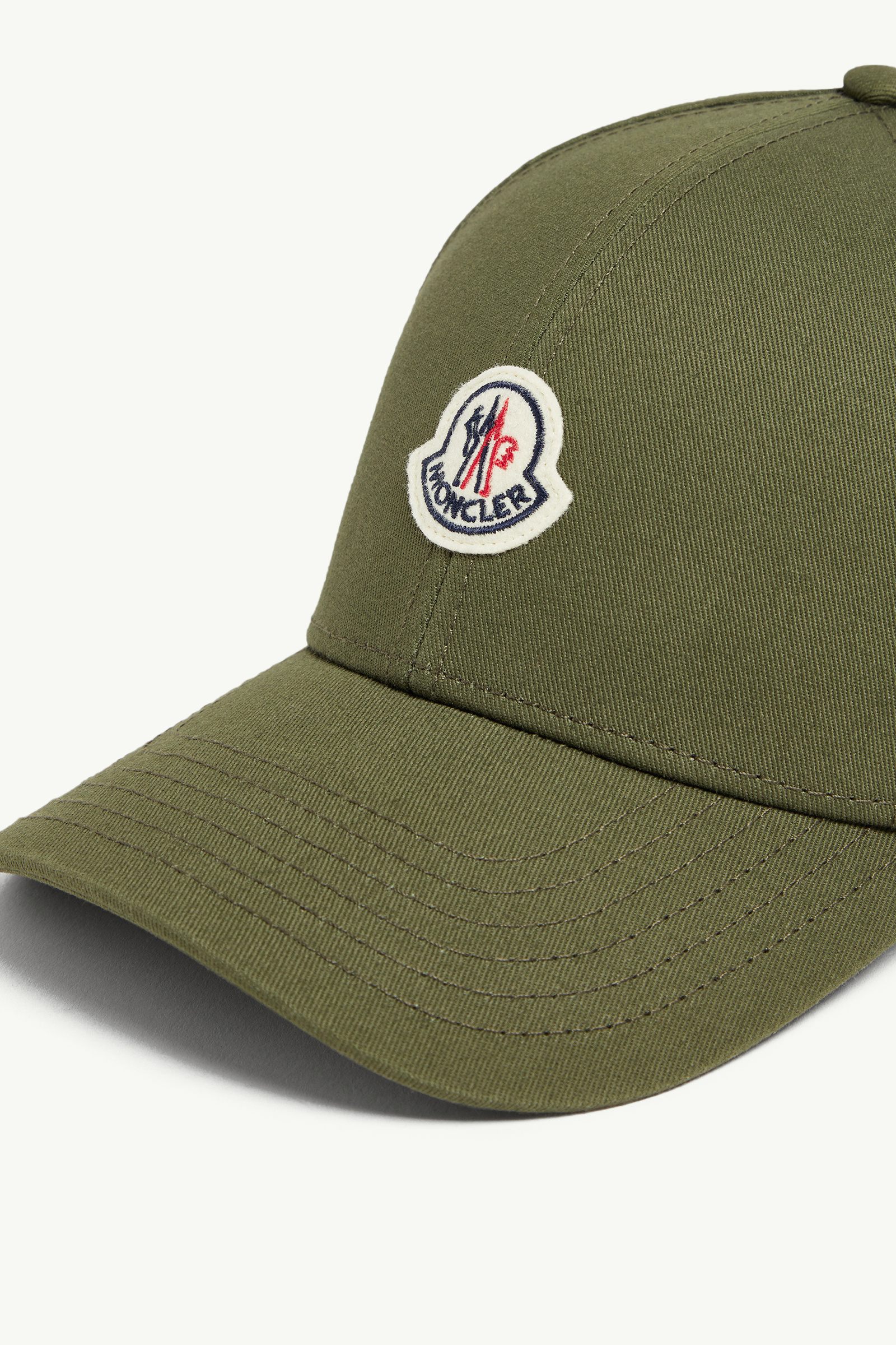 Olive Green Gabardine Baseball Cap - Hats & Beanies for Men