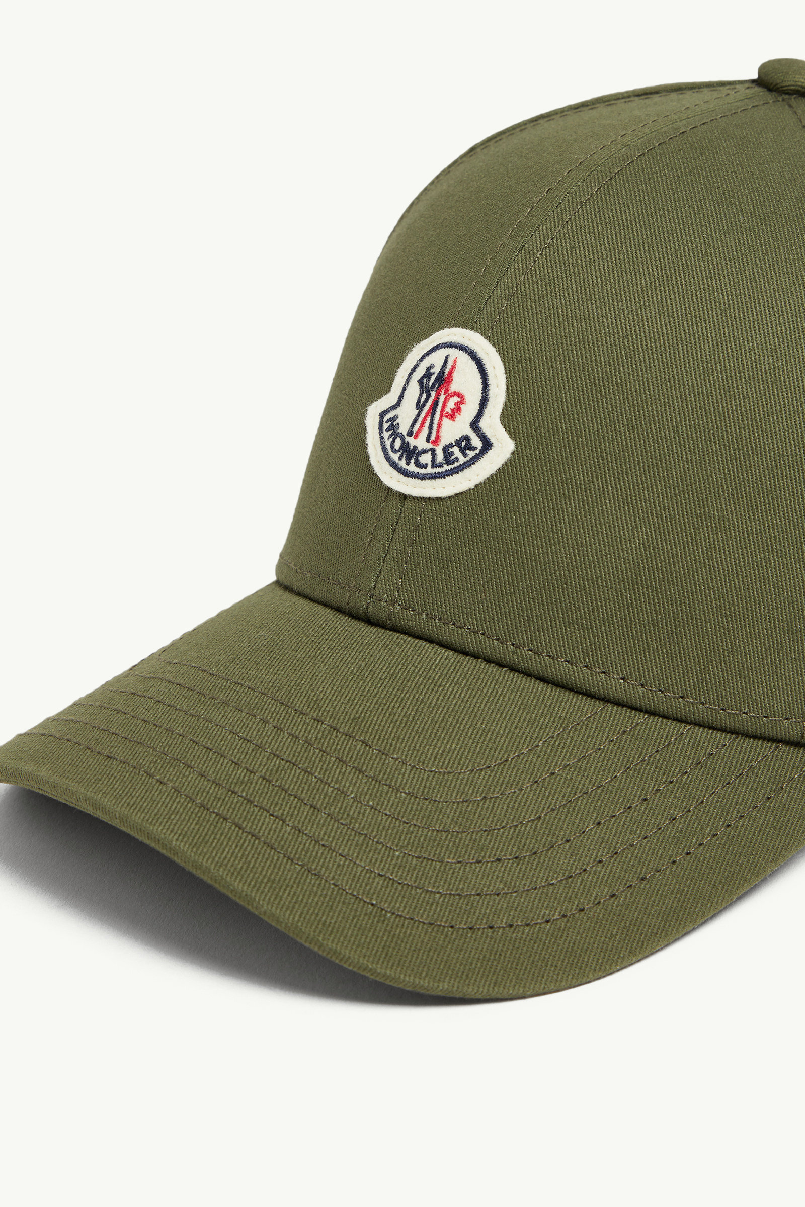 Gabardine Baseball Cap Men Olive Green Moncler 4