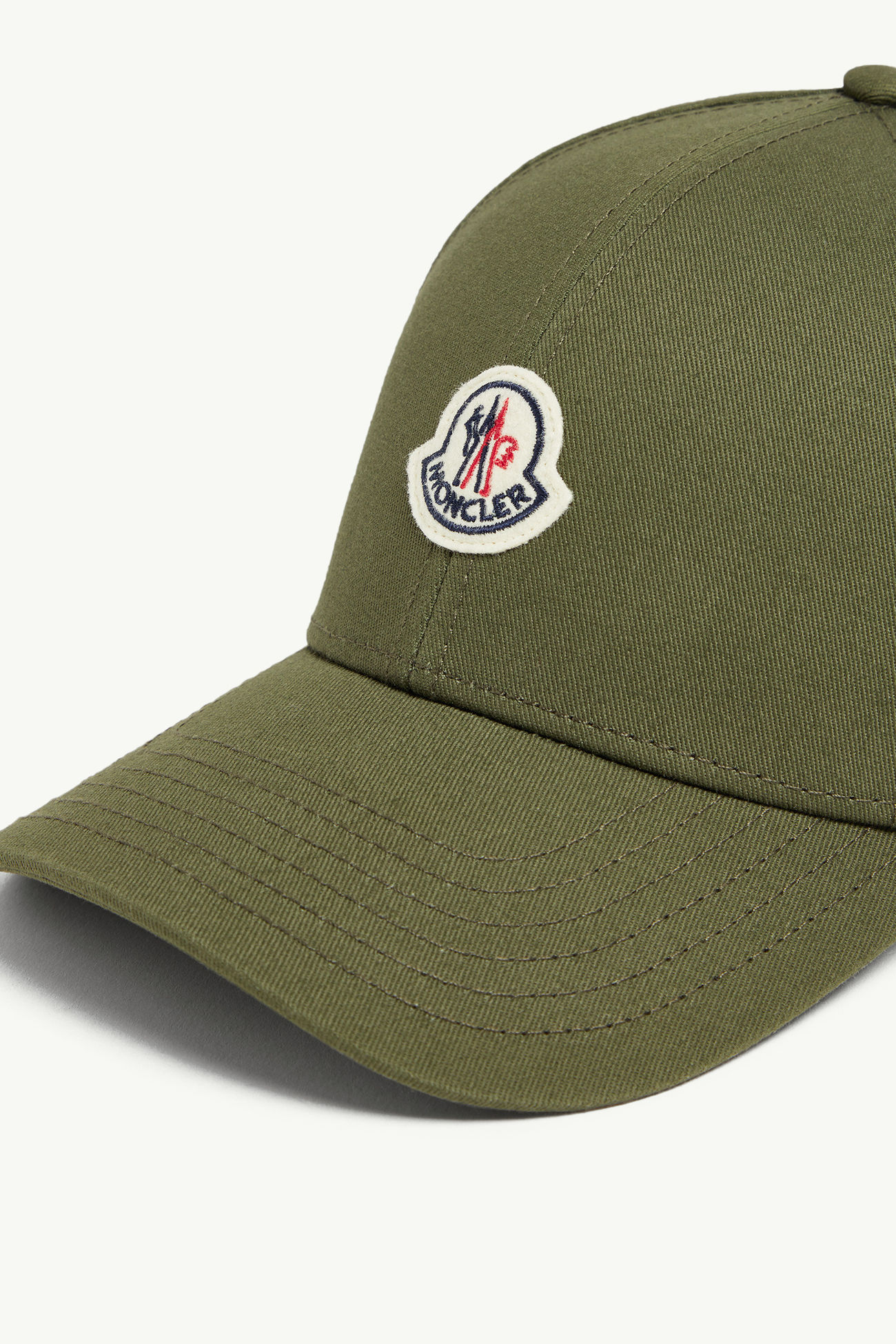 Gorra de béisbol de gabardina Hombre Verde Oliva Moncler 4