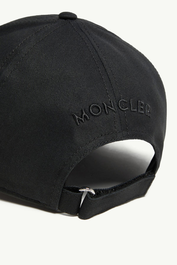 Gabardine Baseball Cap Men Black Moncler 3