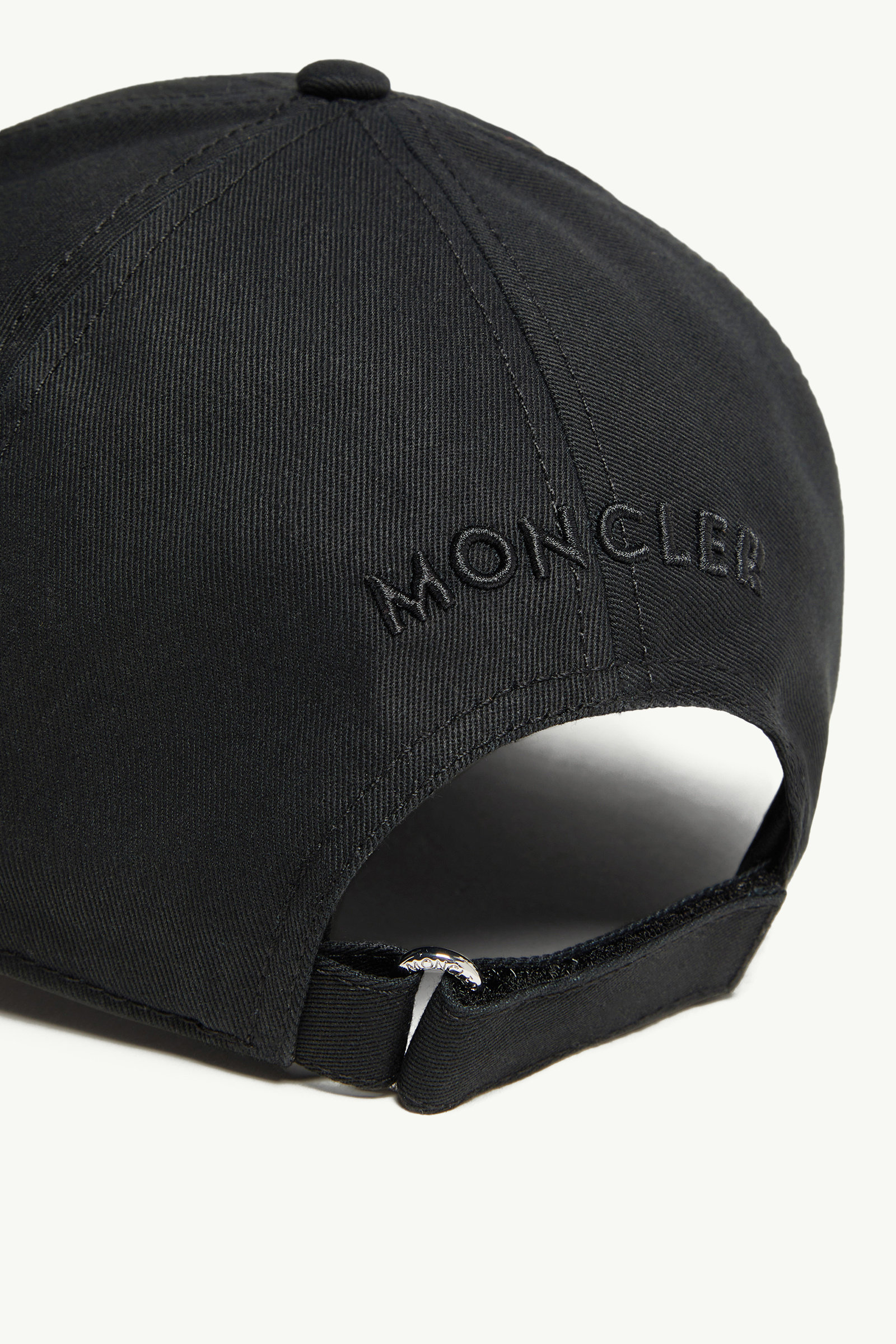 Gabardine Baseball Cap Men Black Moncler 3