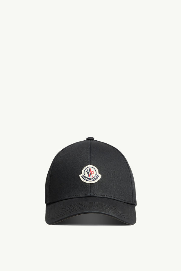 Gabardine Baseball Cap Men Black Moncler 0