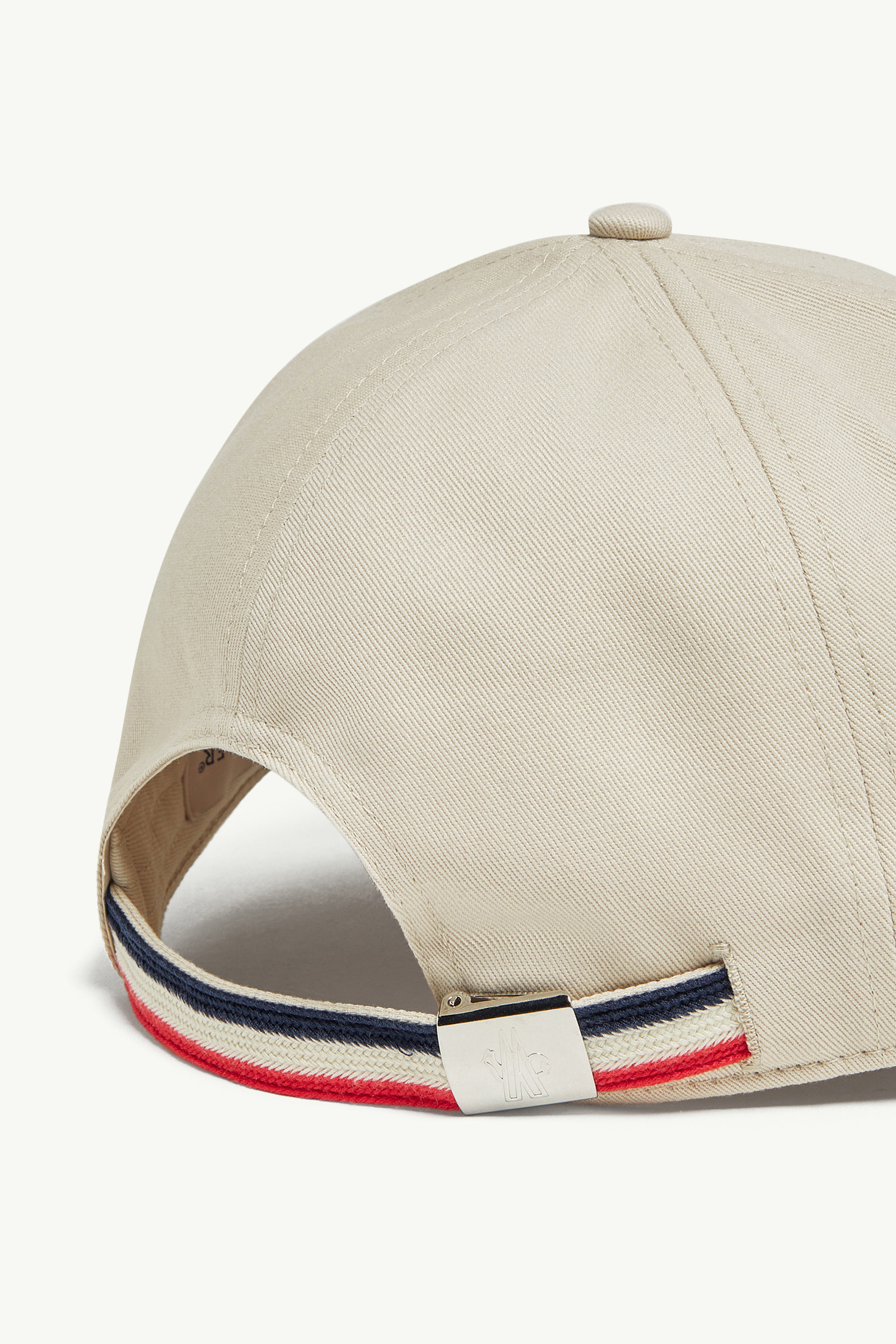 Cotton Gabardine Baseball Cap Men Light Beige Moncler 3