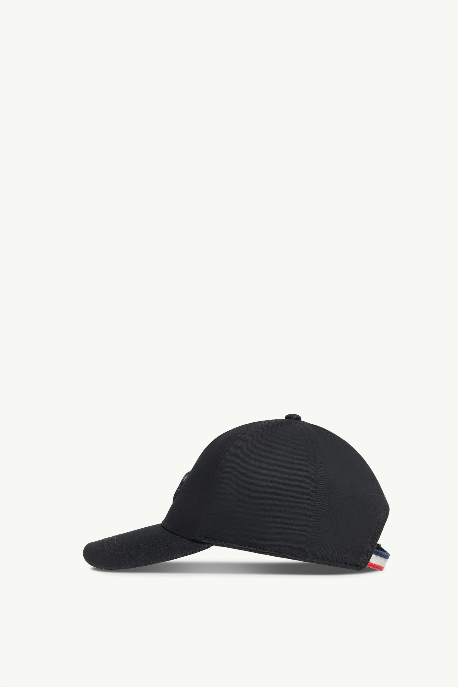 Cotton Gabardine Baseball Cap Men Black Moncler 2
