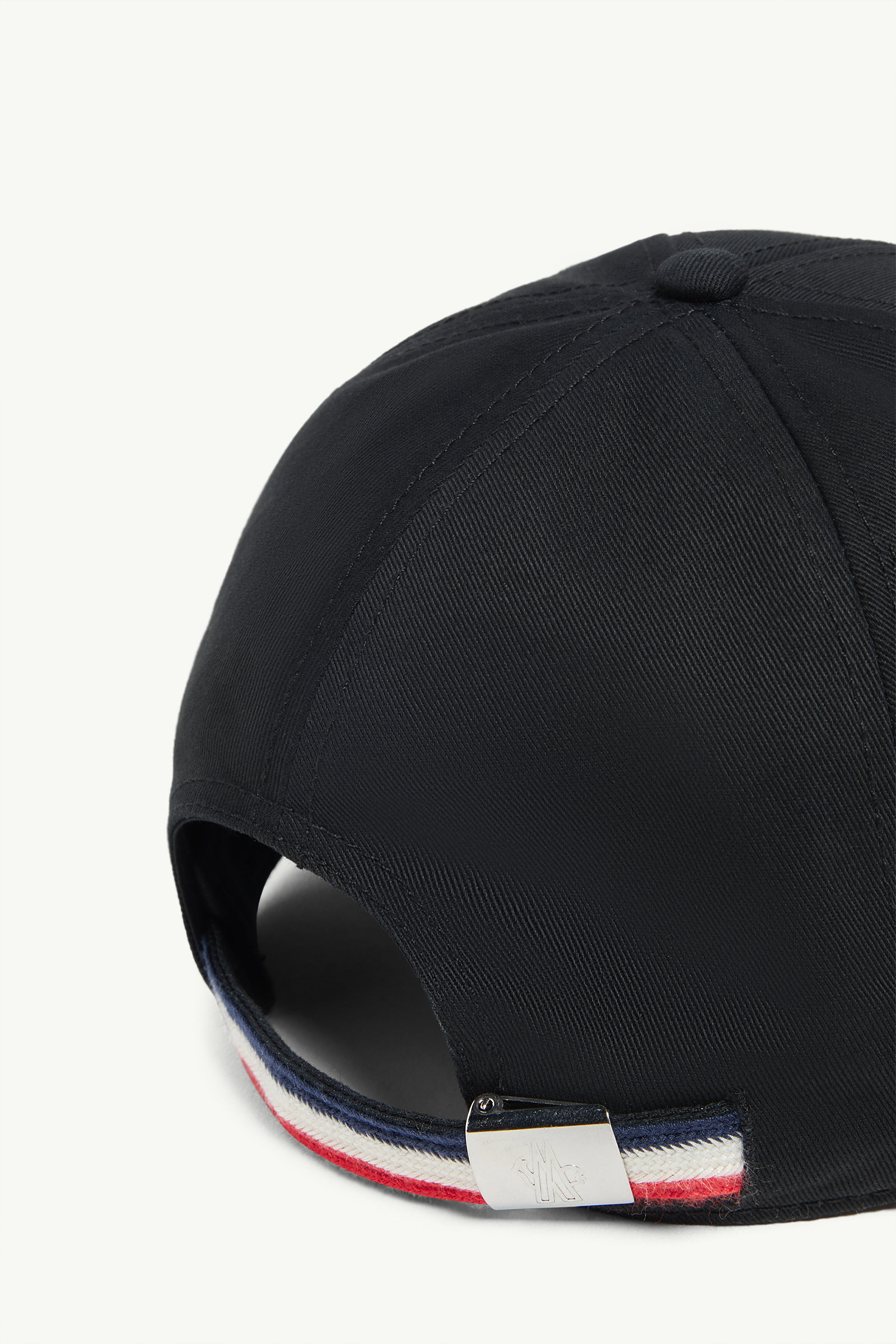 Cotton Gabardine Baseball Cap Men Black Moncler 3